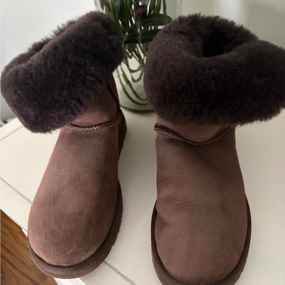 UGG Chocolate Brown Suede Boots